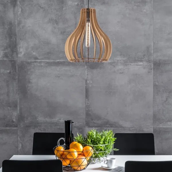 Luster na lanku TUCCI 1xE27/60W/230V pr. 29 cm dub