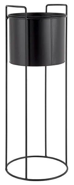 Súprava 3 čiernych železných kvetináčov na podstavci PT LIVING Essence