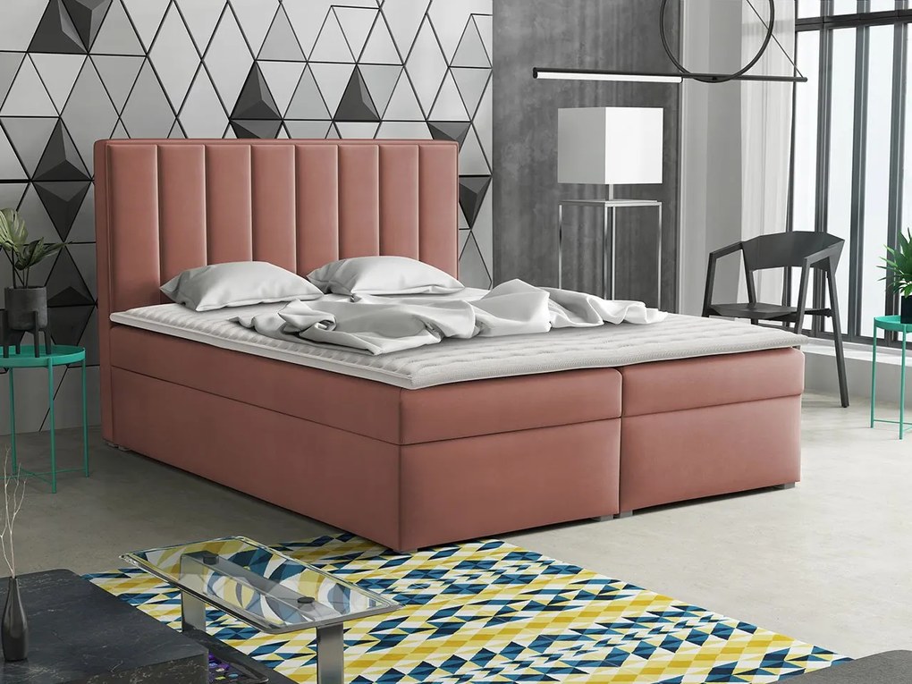 Kontinentálna posteľ Sonden Box, Rozmer postele: 180x200, Dostupné poťahy: Magic Velvet 2216