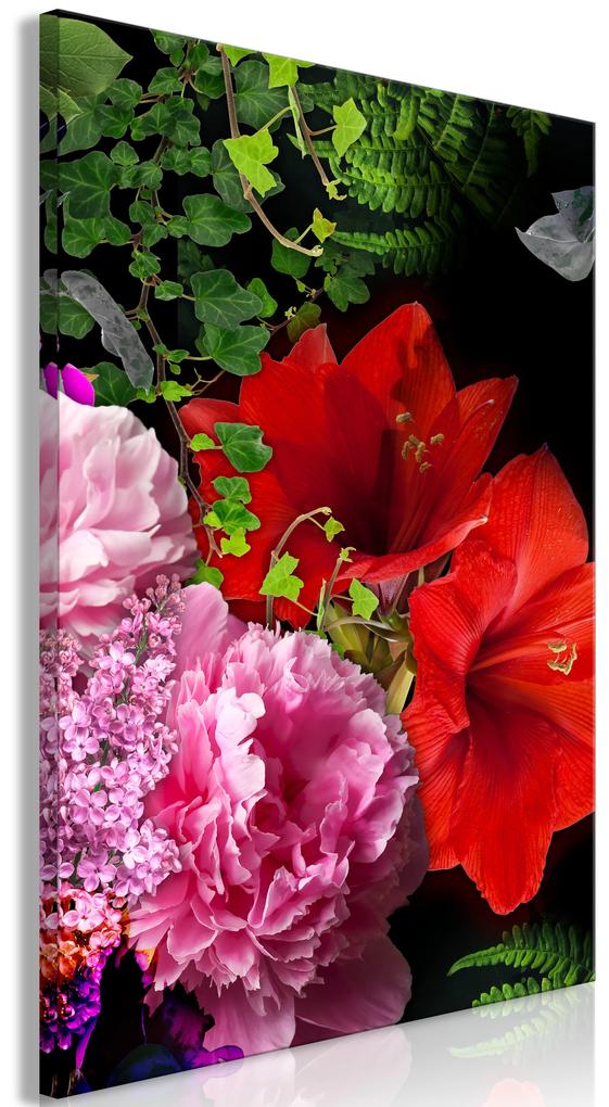 Artgeist Obraz - Floral Symphony (1 Part) Vertical Veľkosť: 60x90, Verzia: Standard
