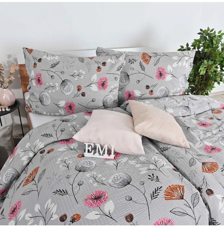 Obliečky krepové Kayla EMI, Štandardný set jednolôžko obsahuje 1x 140x200 + 1x 70x90