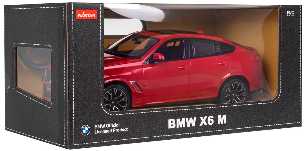 Rastar RC Autíčko BMW X6 M 1:14 červené
