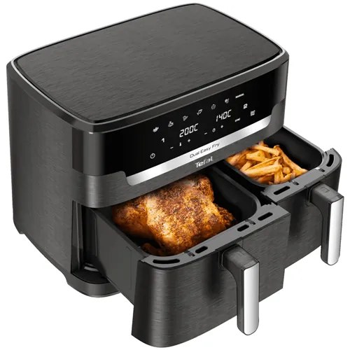 Teplovzdušná fritéza Tefal Dual XXL Easy Fry EY942HE0 Čierna