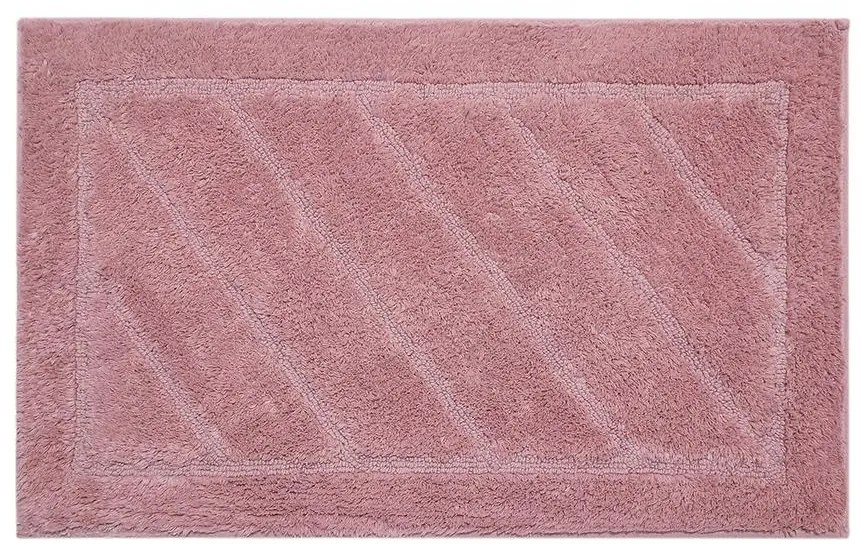 Kúpeľňový koberček 50x80 cm ružový šik 1