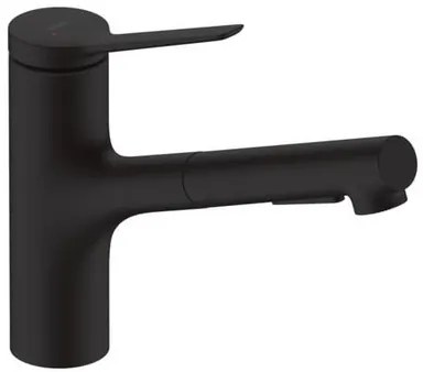 Hansgrohe Zesis drezová batéria s vyťahovacou spŕškou, 2 prúdy čierny mat 74800670