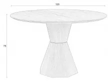 ZUIVER LOTUS jedálenský stôl 120 cm