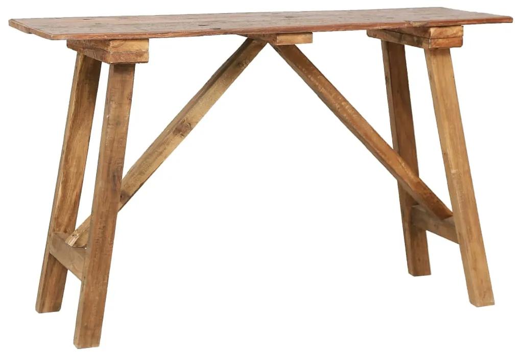 vidaXL Jedálenský stôl 120x55x78 cm recyklovaný masív