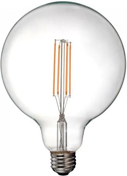 V-TAC LED žiarovka E27 G125 12,5W teplá biela filament