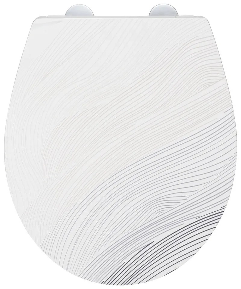 Záchodová doska s automatickým zatváraním 38 x 44,5 cm Menin – Wenko