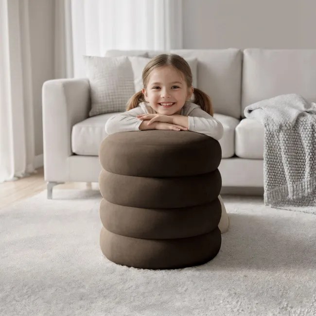 Taburetka SNUGGO hnedá