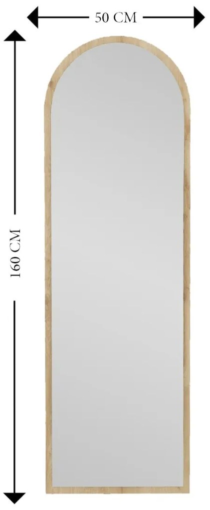 Zrkadlo Emma Natural 50 x 160 cm