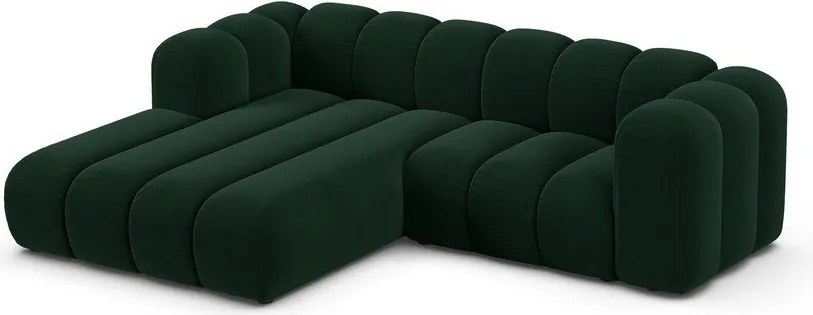 Tmavozelená rohová pohovka (ľavý roh) Lupine – Micadoni Home