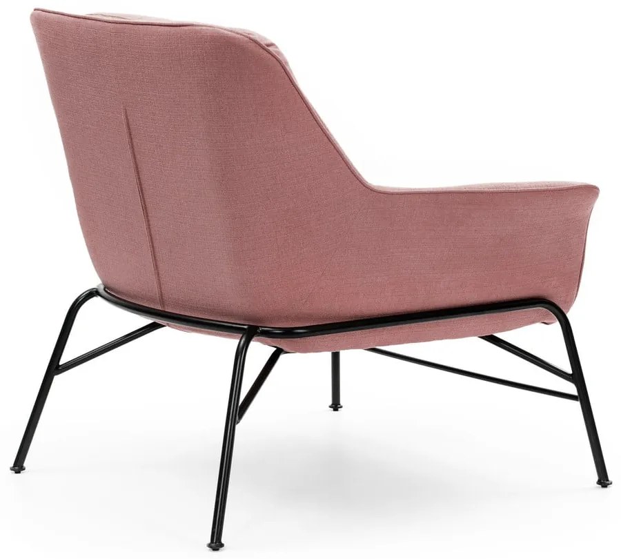 Ružové kreslo Teulat Sadira