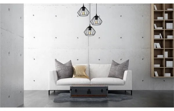 Luster na lanku CEED 3xE27/60W/230V čierna