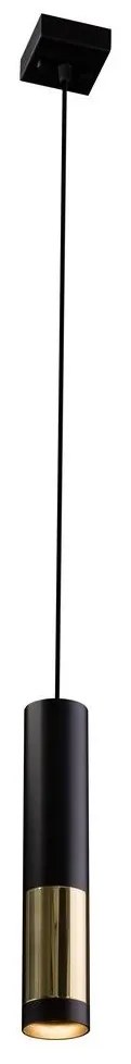 Amplex 8362 - Luster na lanku KAVOS 1xGU10/15W/230V čierna