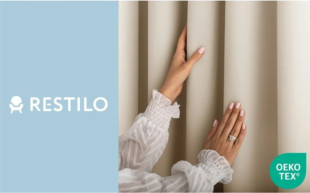 Krémový dimout záves 140x250 cm Carli Tie – Restilo