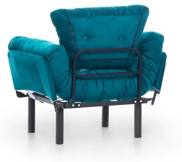 Kreslo Nitta petrolejovo modré