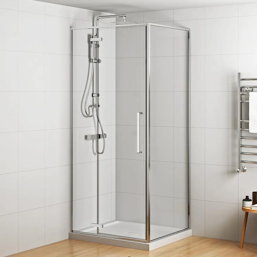 Sprchový kút Etna 120x80 chróm
