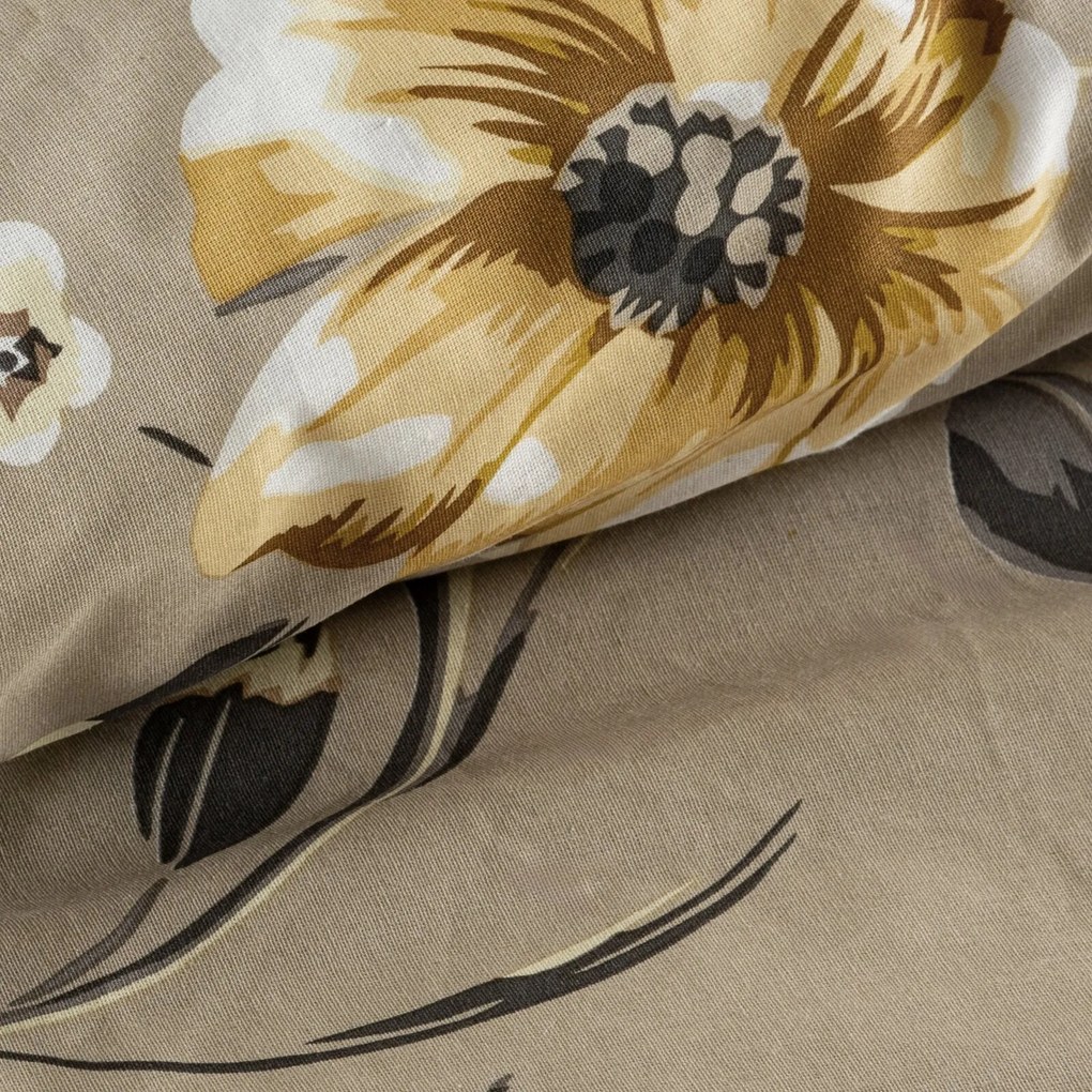 RENFORCÉ OBLIEČKY EMY 200X220 CM, 2 KS 70X80 CM KVETY