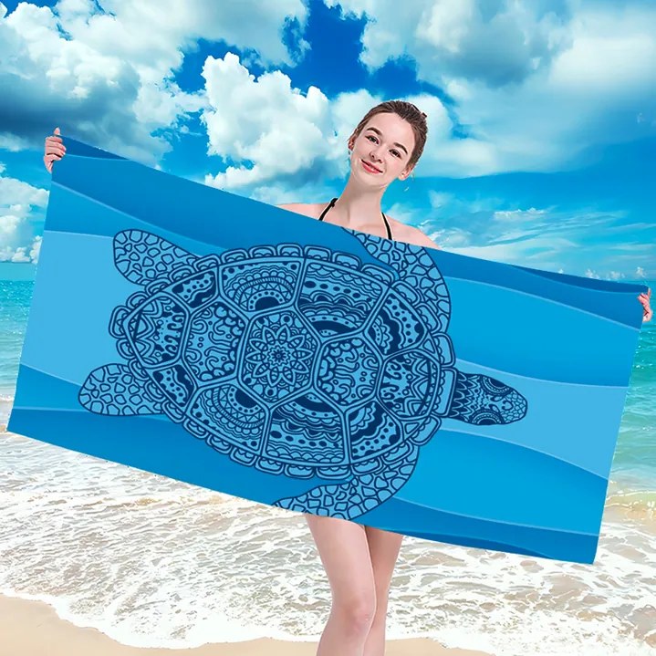 Plážová osuška s korytnačkou 100 x 180 cm Šírka: 100 cm | Dĺžka: 180 cm