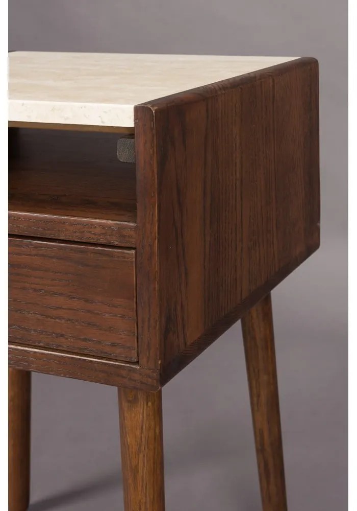 Hnedý nočný stolík Arda – Dutchbone