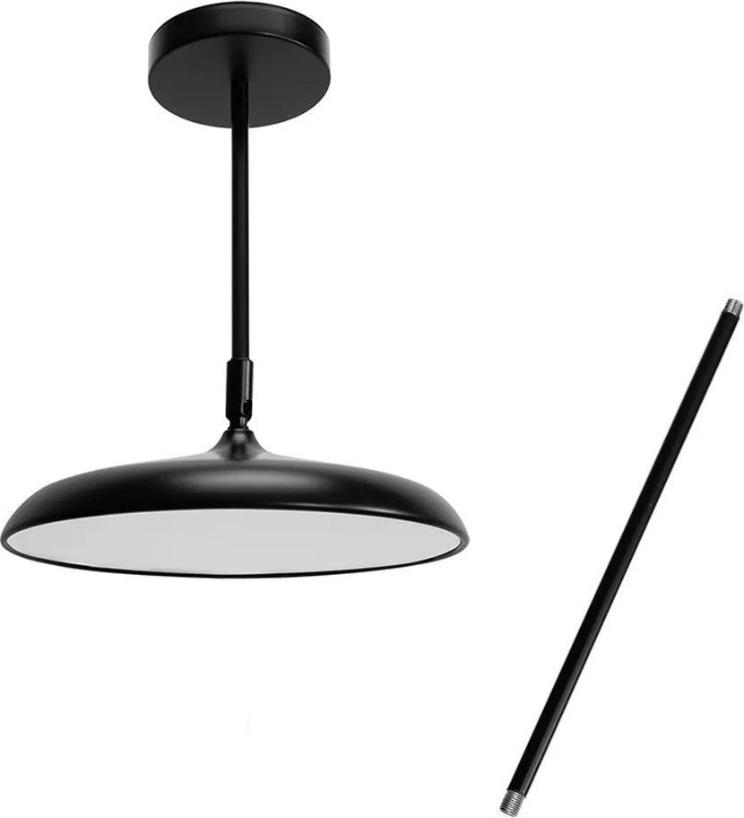 Toolight Toolight, LED stropné svietidlo APP1280-CP Black, čierna matná, OSW-05182