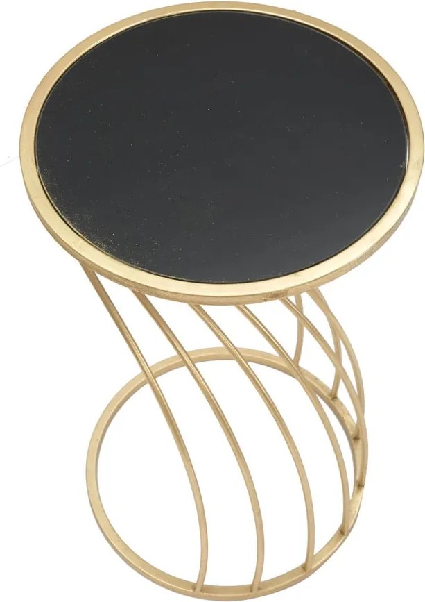 Okrúhly odkladací stolík so sklenenou doskou ø 35 cm Flush – Mauro Ferretti