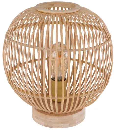 Globo 15368T - Stolná lampa HILDEGARD 1xE27/60W230V bambus