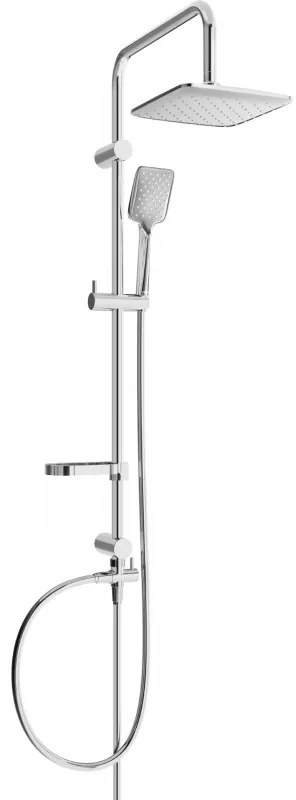 Mexen sprchový set X62 s hornou hlavicou 20x20 cm, chrómová, 798626291-00