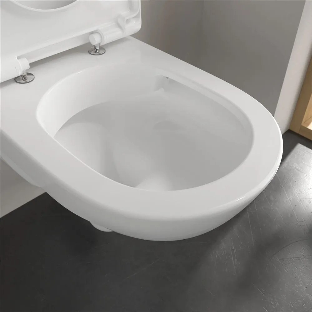 VILLEROY &amp; BOCH O.novo závesné WC s hlbokým splachovaním bez vnútorného okraja, 360 x 560 mm, biela alpská, 5660R001