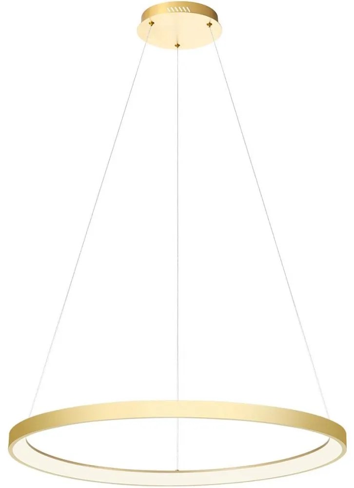 Redo 01-2676-LED Stmievateľný luster na lanku ICONIC LED/60W/230Vpr. 78 cm zlatá