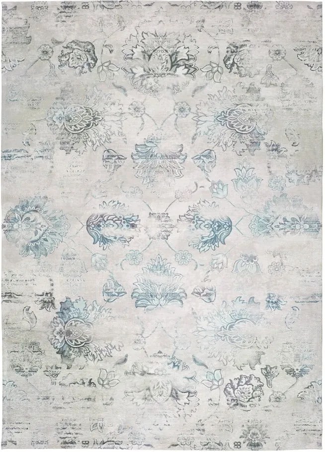 Sivý koberec s prímesou bavlny Universal Chenile Gris, 80 × 150 cm