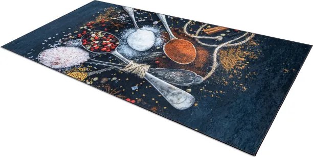 Protišmykový koberec / behúň ANDRE 9002 modrý / terakota