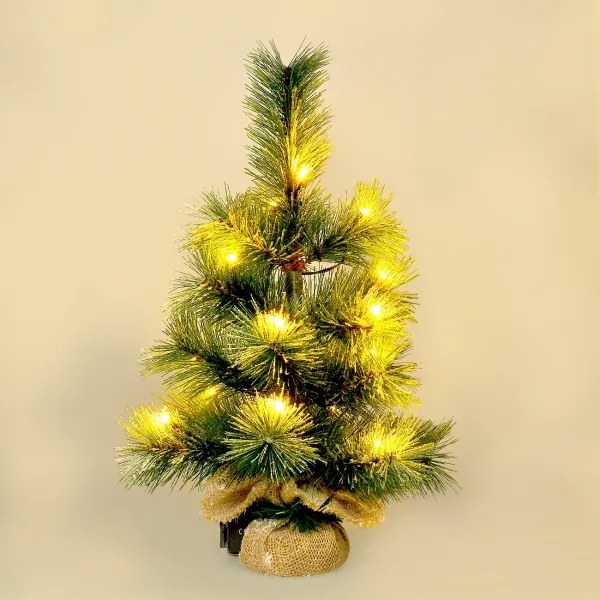 Solight 1V238 - LED Vonkajšia vianočná dekorácia 15xLED/3xAA stromček IP44