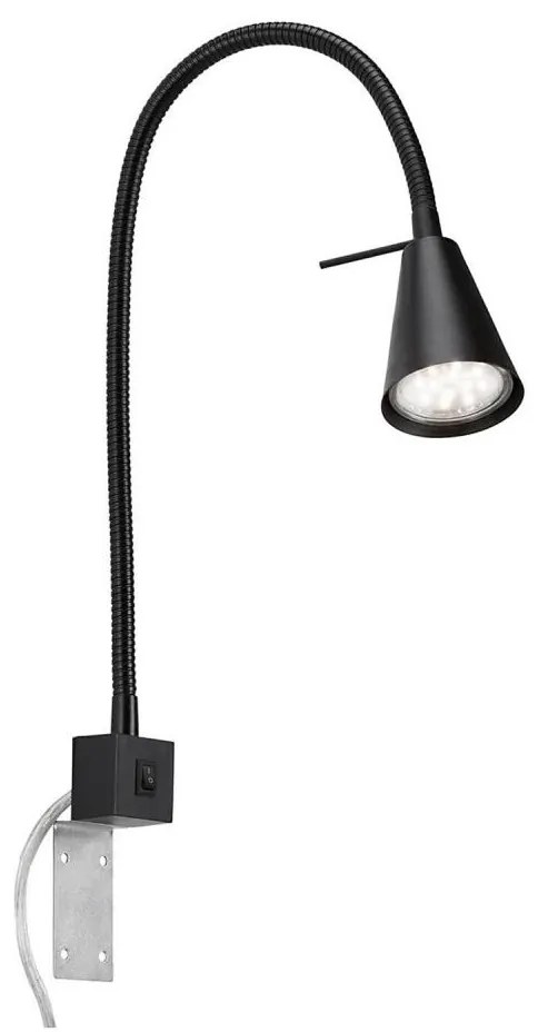 Briloner 2080-015 - LED Nástenná lampa COMFORT LIGHT 1xGU10/5W/230V čierna BL1435