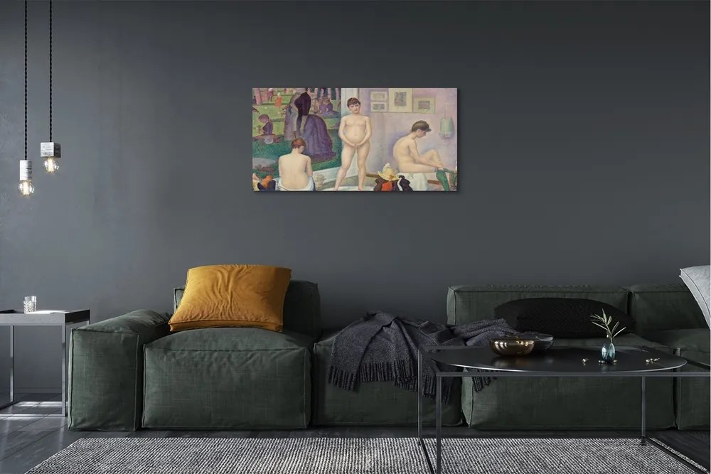 Obraz canvas Umenie maľované modely 120x60 cm