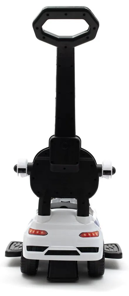 Detské odrážadlo so zvukom a vodiacou tyčou Baby Mix AMBULANCE biele