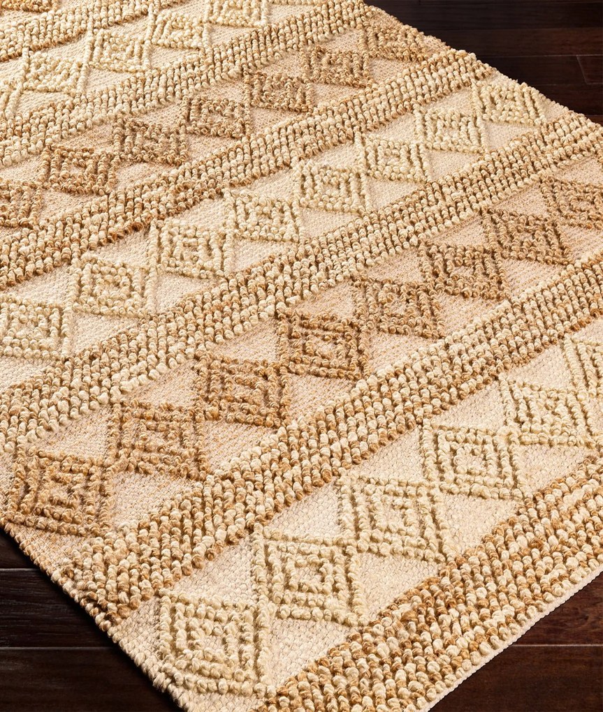 Ručne tkaný koberec Patterna zo 100% juty,160 x 240 cm