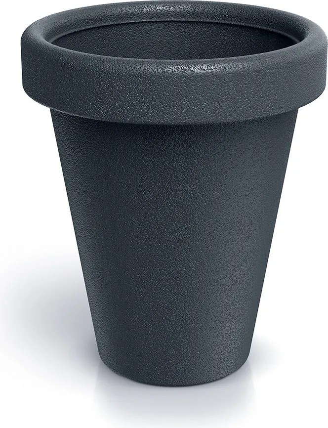 Plastový kvetináč ORIGINAL 39 cm antracitový matný