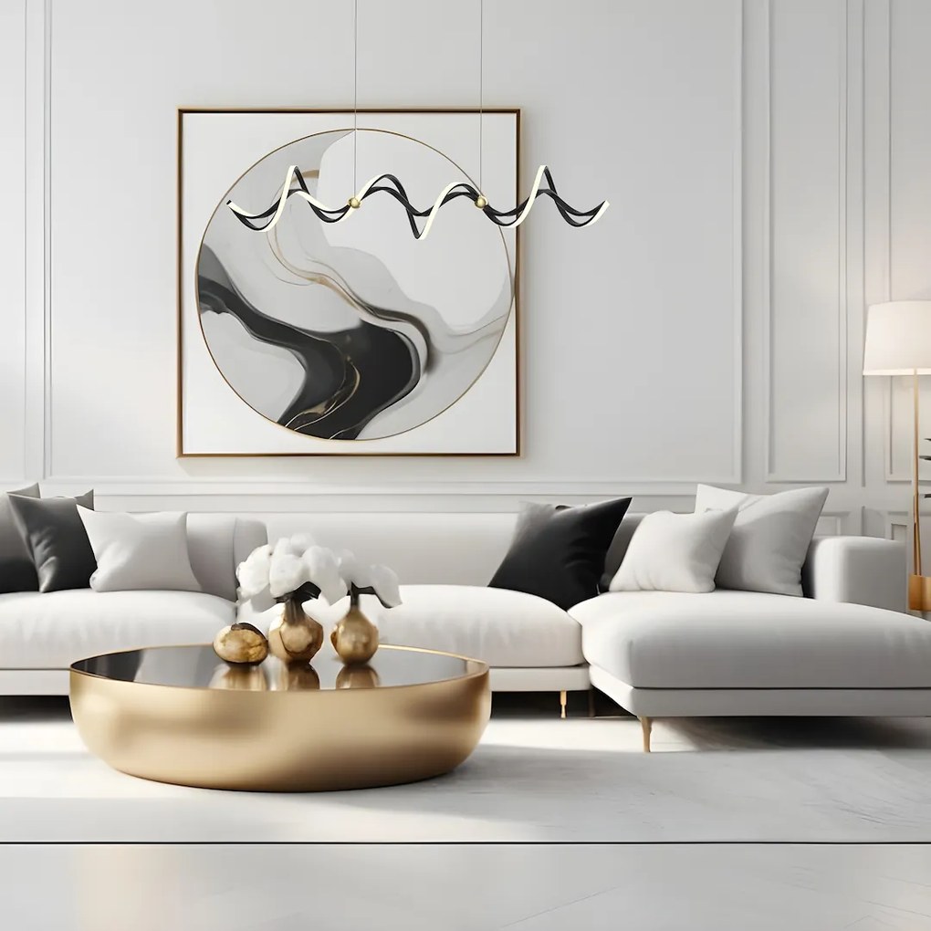 Závesné LED svietidlo Colia, 1x LED 55w, 4000k, b/g