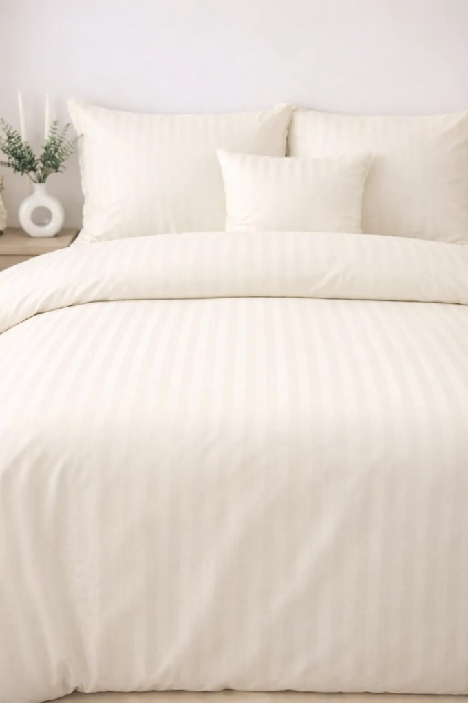 INTERMEDIC SK Hotelové povlečenie 3 ks set – béžová, 140x200 + 70x90 + 45x45 cm