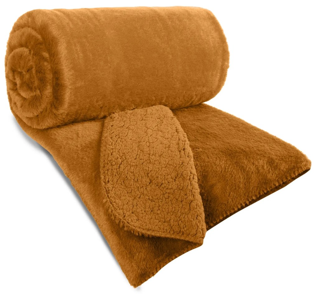 PREHOZ NA POSTEĽ NINA 220X240 CM MEDOVÝ