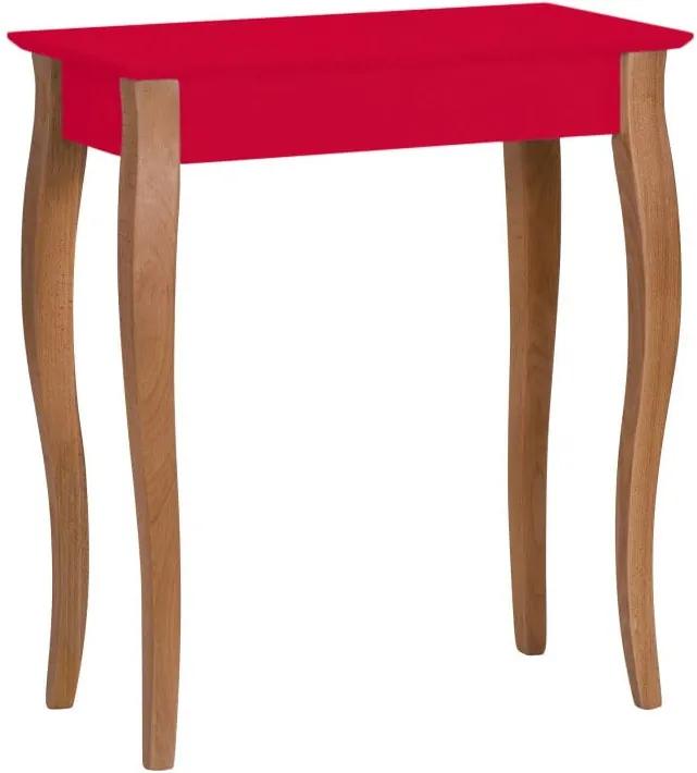 Červený konzolový stolík Ragaba Lillo, šírka 65 cm