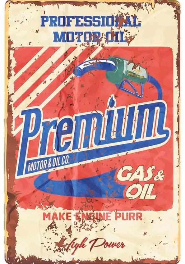 Ceduľa Premium Gas Oil