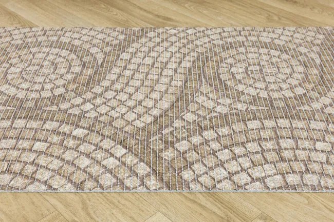 Kúpelňová penová rohož 222B Mozaika hnedá