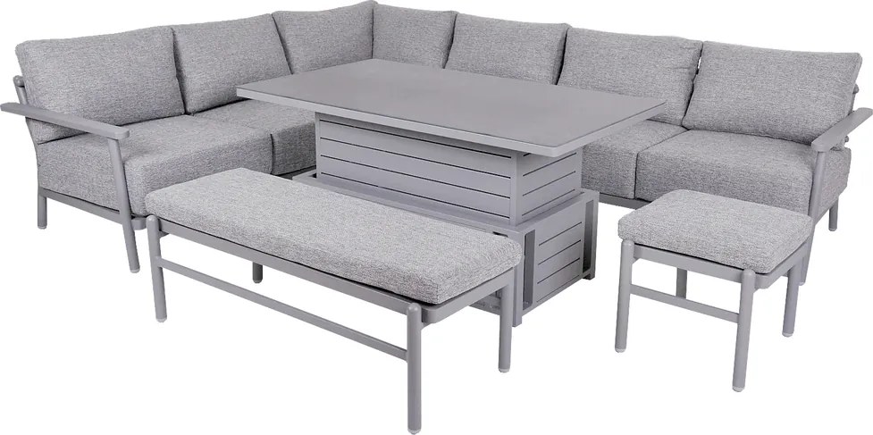 TAMPA hliníková súprava šedá