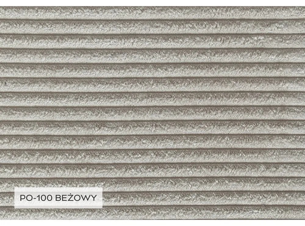 Biela menčestrová rozkladacia rohová pohovka (pravý roh) Brave Dave – Miuform