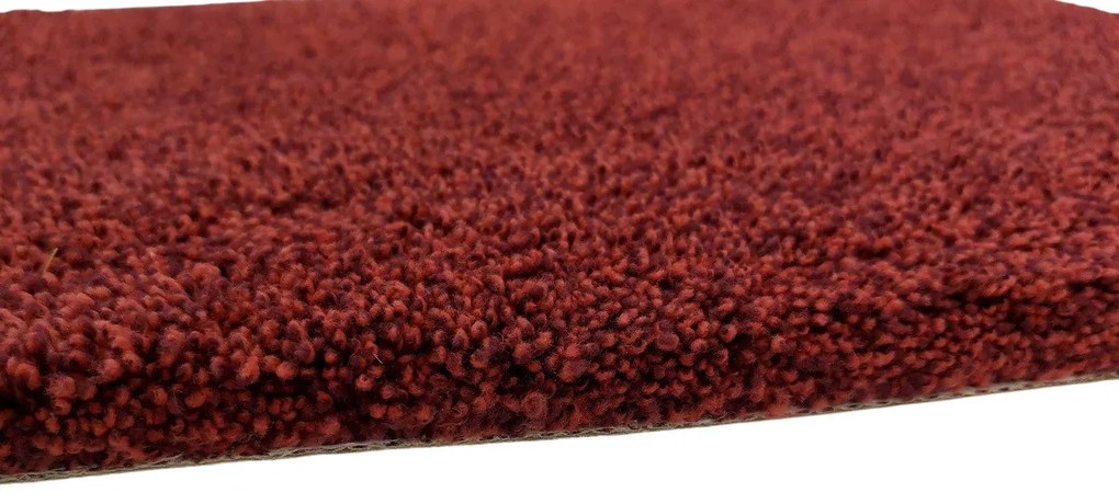 Tapibel, Koberec metráž Supersoft 110 červený, na mieru, šíře 4m, červená, ab (mriežka), detská izba