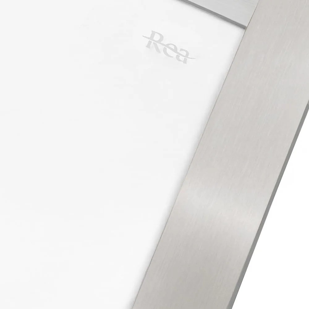 Rea City, sprchovací kút s posuvnými dverami 90x90cm, 5/4mm číre sklo, brúsená oceľ profil, REA-K6496