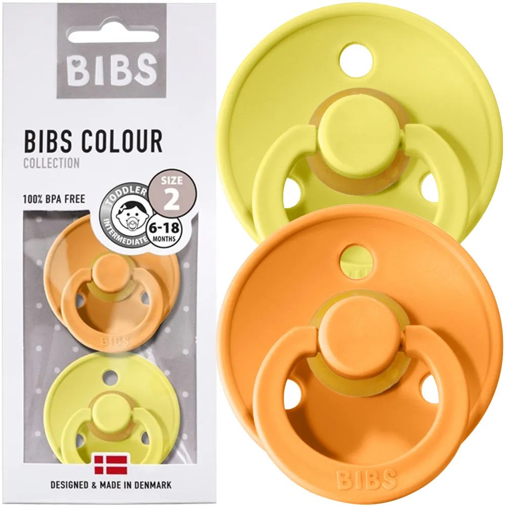Kaučukové cumlíky BIBS Colour 6m+ 2ks Farba: béžová-hnedá